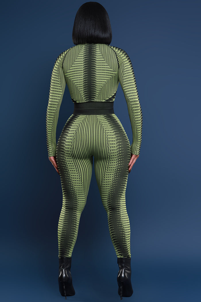 Seamless Zip Up Leggings Set