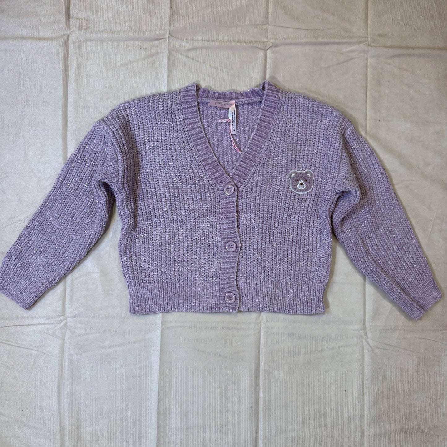 Yarn Sweater W/ Bear Patch