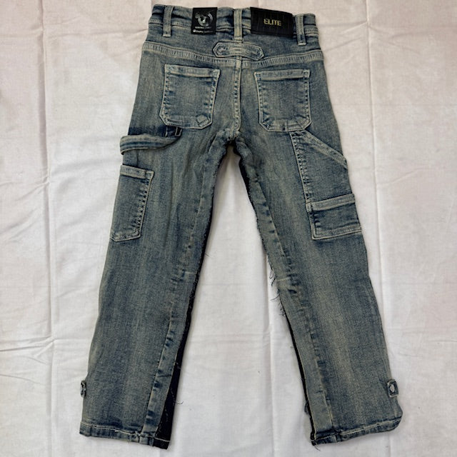 Side Panel Straight Jeans