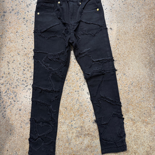 Black Layered Jeans