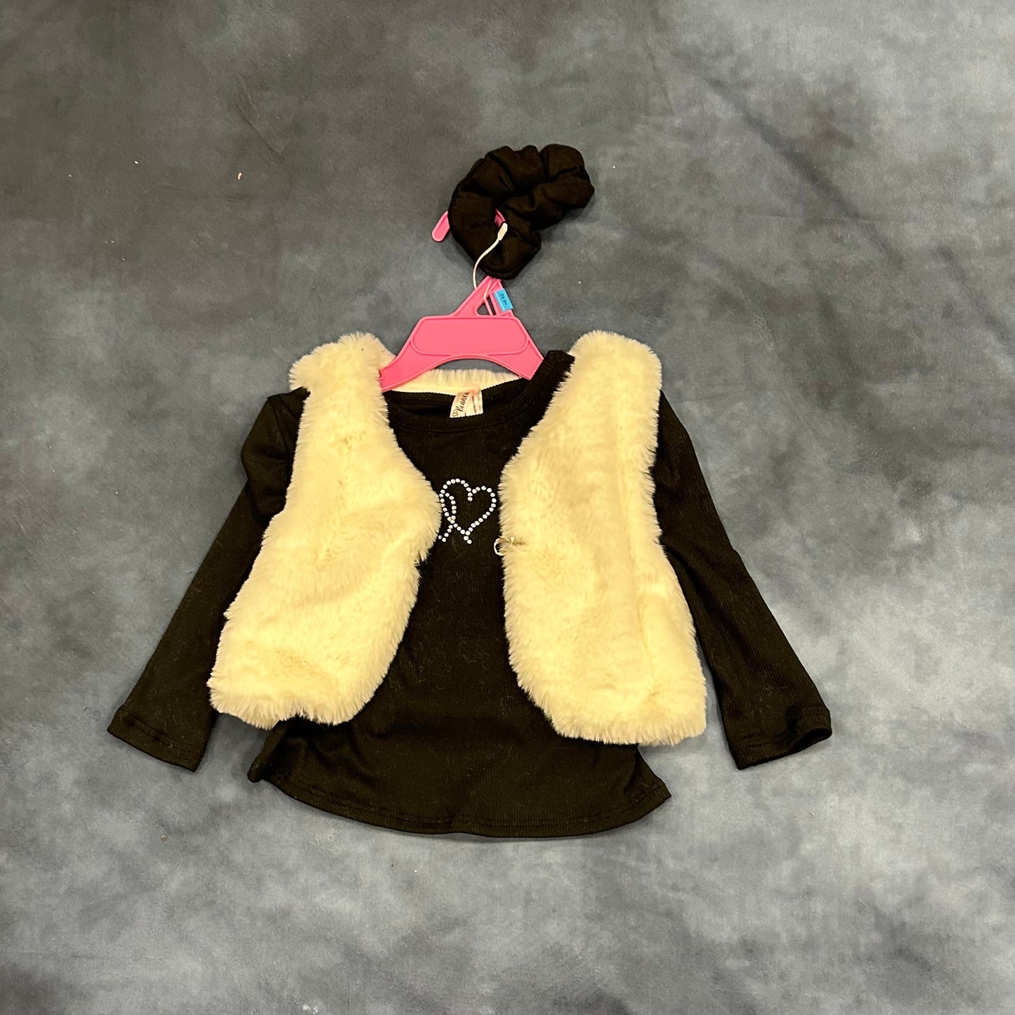 2pc Fur Vest Set