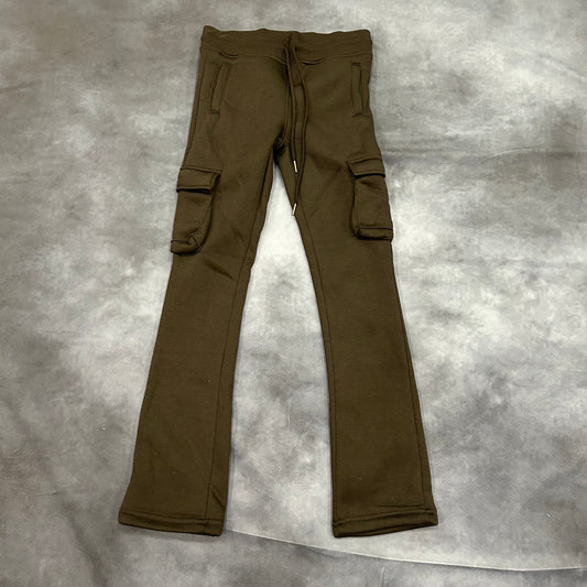 Boys Cargo Stacked Joggers