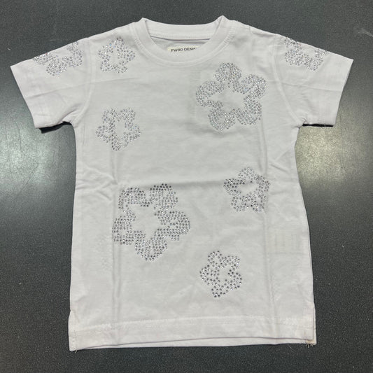 Crystal Flowers T-Shirt - White
