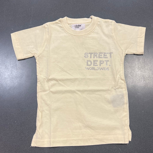 Crystal Street Dept T-Shirt - Cream