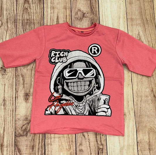 Kids Rich Club Crop Shirt