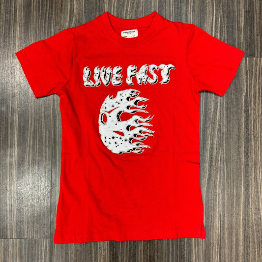 Kids Live Fast T-Shirt - Red