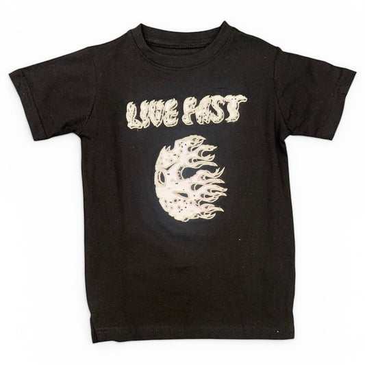 Kids Live Fast T-Shirt - Black