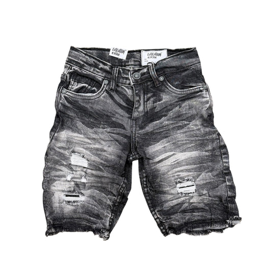 Kids Wild Tiger Shorts - Black Noir