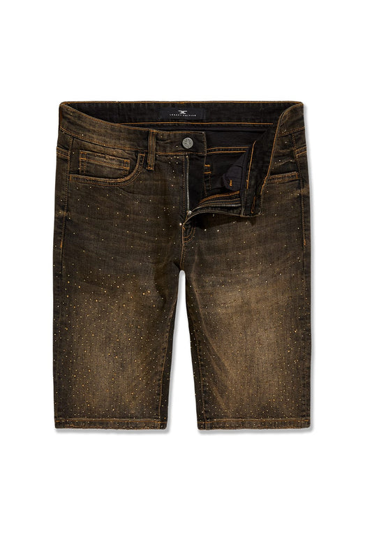 JC Men's Rhinestone Shorts - Copper