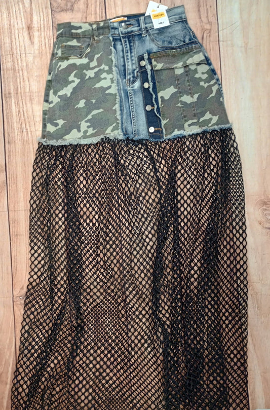 Camo Net Skirt