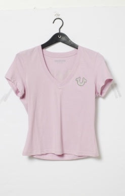 True Religion Crystal V Neck T-Shirt